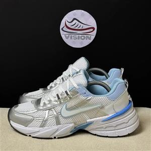 کفش کتانی مردانه نایکیv2k  سفید نقره ای آبی Nike V2k