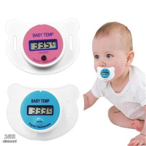 تب‌سنج پستانکی کودک Baby Pacifier | اندازه‌گیری دقیق دمای بدن نوزاد