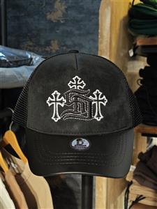 کلاه پشت توری فوم گلدوزی کروم هارتز chrome hearts