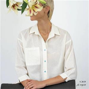 شومیز لینن مدل ژوئن - هانا هودفر
