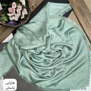 روسری نخ ابریشم ژاکارد لمه دار طرح هاوایی، دو رو ،قواره ۱۴۰