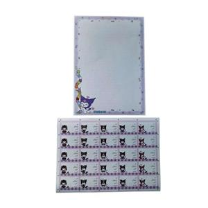کاغذ A4 مدل امتحانی طرح کرومی کد mn12 به همراه برچسب بسته 10 عددی
