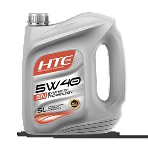 روغن موتور خودرو اچ تی سی سنتتیک SN 5W40 حجم 5 لیتر