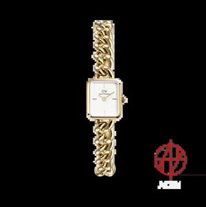 ساعت مچی زنانه دنیل ولینگتون Daniel Wellington مدل Quadro Mini Link Evergold کد DW00100836