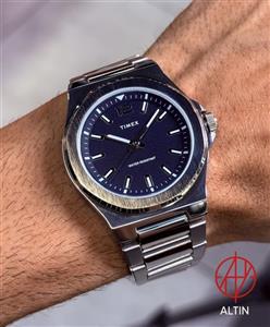 ساعت مچی مردانه تایمکس Timex مدل TW2U42400 سری Essex – تمام استیل با صفحه سرمه‌ای