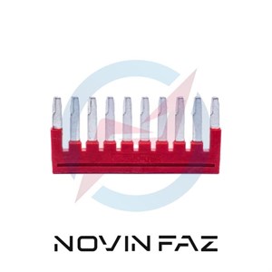 جامپر از بالا مخصوص ترمینال فشاری سایز 2.5 رعد سری BSx-2.5 - سه خانه