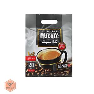کافی میکس علی کافه 2 در 1 کلاسیک 20 عددی اصل Alicafe Classic 2 in 1 Instant Coffee - تکی