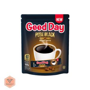 قهوه فوری Good day Pure Black گوددی درجه 1 ساشه 40 عددی - تکی
