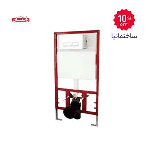 فلاش تانک توکار وال هنگ راسان با بدنه ABS مقاوم و تخلیه دکمه‌ای