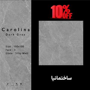 کارولینا طوسی – سرامیک طوسی طرح سنگ مات 100×100 – سرام نگار Ceram Negar