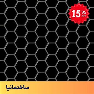 کاشی استخری شش‌ضلعی مشکی  SG Black البرز – پرسلان لعاب‌دار ضدآب