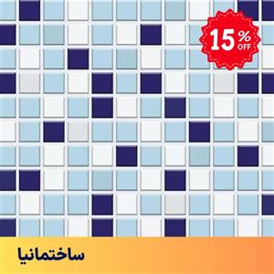 کاشی استخری میکس اقیانوس 12 گلدیس – سایز ۲.۵×۲.۵ پرسلان ضداسید لعاب‌دار