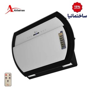 هود مورب اخوان مدل H80 | طراحی شیشه‌ای و استیل در سه رنگ با سنسور دود و مکش قوی