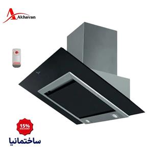 هود مورب اخوان مدل H38 | طراحی کلاسیک شیشه‌ای‌استیل با کنترل مکانیکی و فیلتر ذغالی
