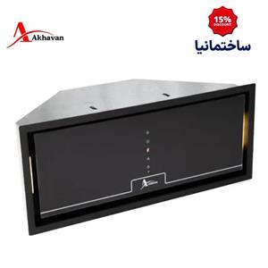هود مخفی اخوان مدل H209 | شیشه مشکی، کنترل لمسی، ریموت دار