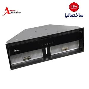 هود مخفی اخوان مدل H64-TL(H219) | طراحی استیل مشکی با کنترل لمسی و مکش قوی