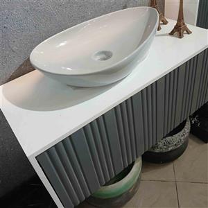 روشویی کابینتی ادوارد طوسی / سفید طرح بامبو