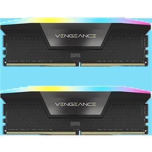 رم دسکتاپ DDR5 دوکاناله 5200 مگاهرتز CL40 کورسیر مدل VENGEANCE RGB ظرفیت 64 گیگابایت