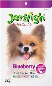تشویقی سگ جرهای با طعم مرغ و بلوبری  Jerhigh (Blueberry)