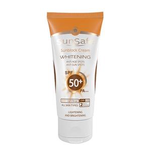 سان سیف،کرم ضد آفتاب روشن کننده  SPF50 ، بژ روشن