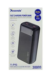 پاوربانک 30 هزار Yosonda مدل Y-P93 22.5W