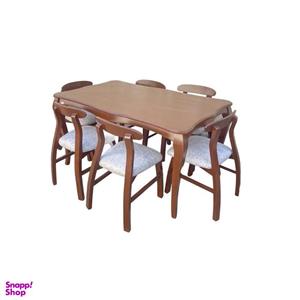میز و صندلی ناهار خوری 6 نفره مدل خرچنگ Kh06