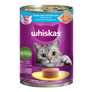 کنسرو گربه پته ویسکاس Whiskas طعم ماهی اقیانوس