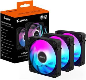 پک 3 عددی فن خنک کننده کیس گیگابایت مدل AORUS EZ CHAIN FAN 120 ICE