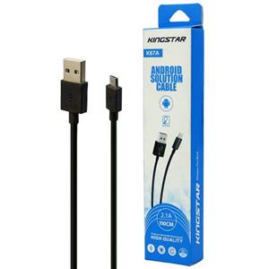 کابل میکرو یو اس بی KingStar K67a 2.1A