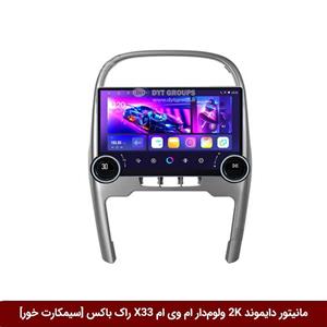 مانیتور دایموند 2K ولوم‌دار ام وی ام X33 طرح راک باکس 10 و 11 اینچ [سیمکارت خور]