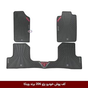 کفپوش خودرو پژو 206 برند وینکا ( ژله ای )
