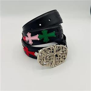 کمربند کروم هارتز پر صلیب کد 14 ( Chrome Hearts) - فروشگاه اکسسوری فرنیو گالری