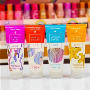 لوسیون بدن آبرسان پینک این سوییت Pink in sweet اصلی در 4 رایحه حجم 236 گرم کد 1