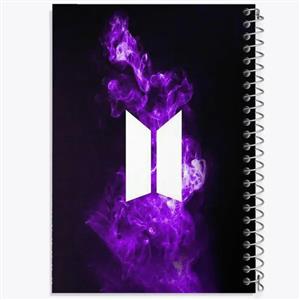 دفتر طراحی 100 برگ خندالو طرح گروه بی تی اس BTS