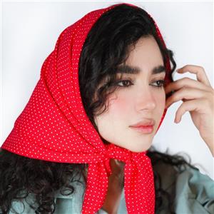 مینی اسکارف نخی خال خالی - شناسه 251002