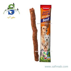 تشویقی مدادی نرم مخصوص سگ با طعم گوشت گوساله (12 گرم) سانال