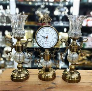 ست ساعت و شمعدان آنتیک 9011