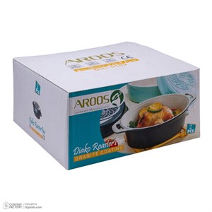 اقساطی و ارسال رایگان سرویس تابه سرامیکی 2 پارچه عروس طرح مرغ خوری مدل دیاکو