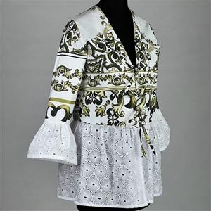 مانتو زنانه مدل عروسکی خامه دوزی کد AK1192