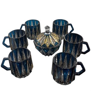 سرویس چای خوری 7 پارچه ساکورا مدل مودنا ترمه