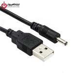 کابل برق USB به شارژ سوزنی 3.5 میلی متر  USB2.0 A Male to 3.5mm DC Power Plug Stereo Cable