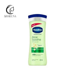لوسیون بدن وازلین Vaseline مدل Aloe soothe سبز رنگ