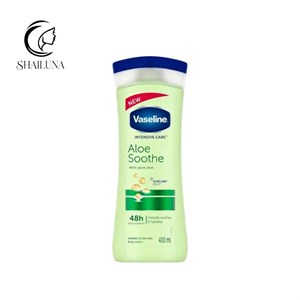 لوسیون بدن وازلین Vaseline مدل Aloe soothe سبز رنگ