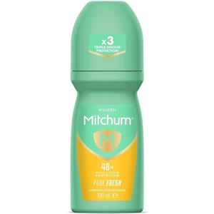 مام رولی زنانه میچام پیور فرش 100 میل  | Mitchum Women Anti-Sweat Roll-On Pure Fresh 100ml