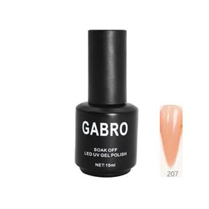 ژل لاک 15 میل گابرو کد 207 رابر بیس رنگی  GABRO