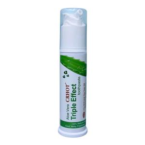 خمیر دندان پمپی آلوئه ورا CRHOT مدل Triple Effect