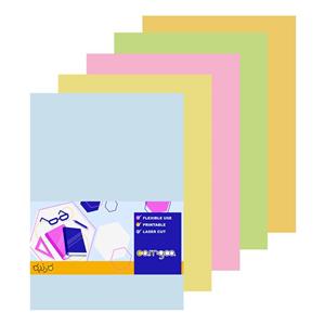 کاغذ رنگی A4 کارنیکا طرح پاستیلی بسته 100 عددی
