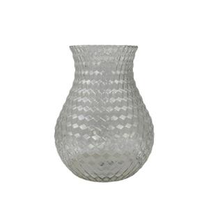 گلدان شیشه ای مدل شطرنجی نیوشا