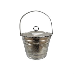 سطل مسی مدل گل یخ درب دار کد 2434-2