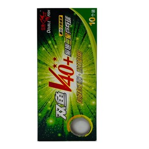 توپ پینگ پنگ دبل فیش مدل V40 بسته 10 عددی YGT